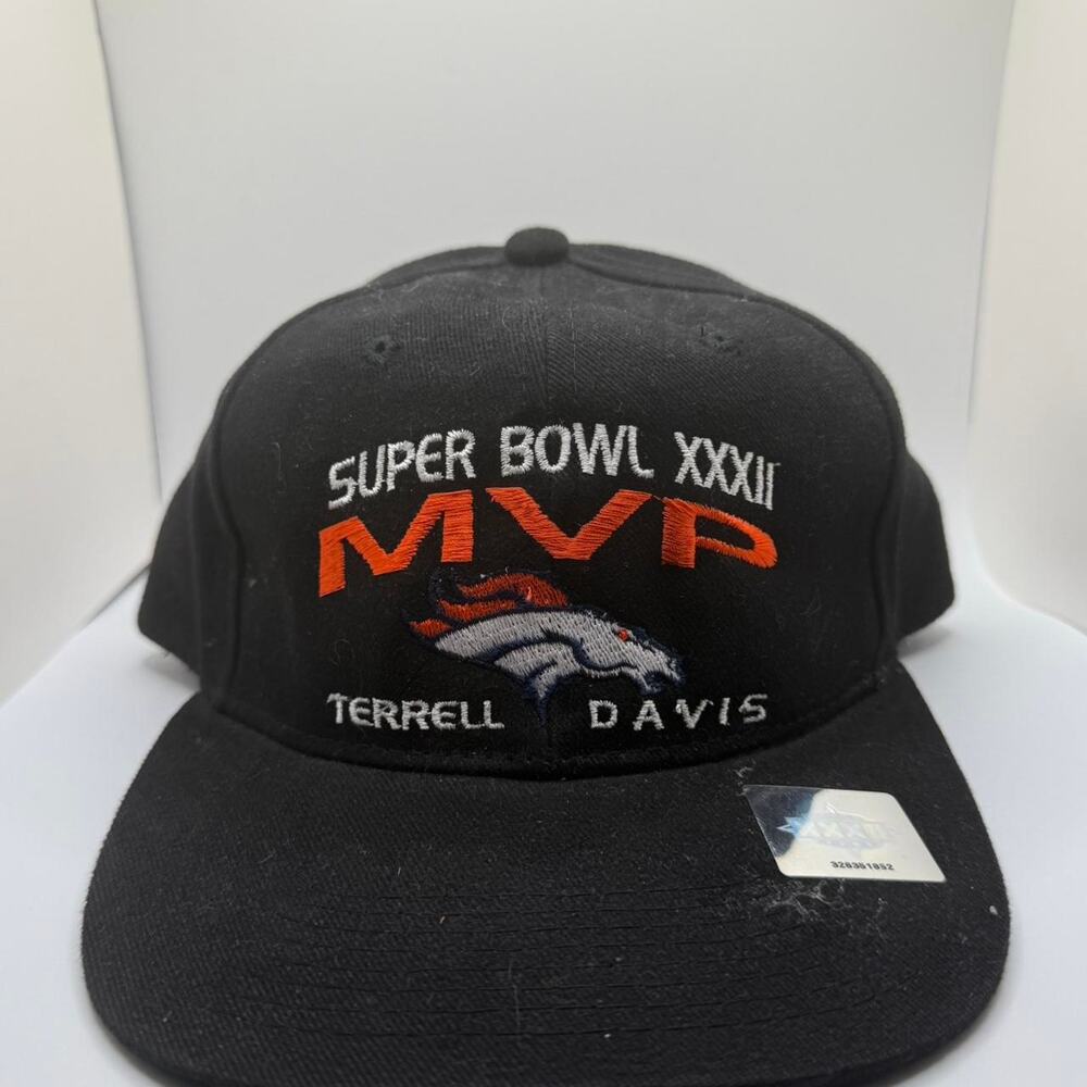 🏈 Vintage Terrell Davis Super Bowl XXXII MVP Hat 🏆(Strap-back)